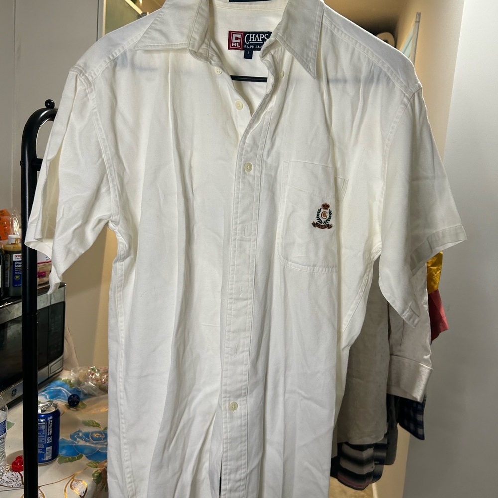 Ralph Lauren Men's White Casual Button Down Shirt